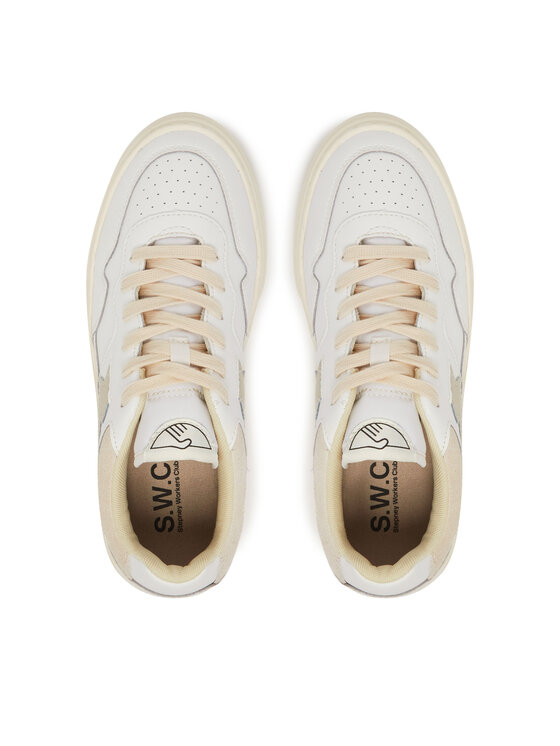 S.W.C Stepney Workers Club S.W.C Stepney Workers Club Sneakersy Pearl YA23500 Biela