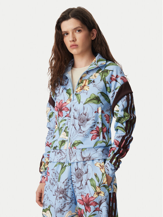 adidas adidas Džemperis ar kapuci X Frarm Rio House Of Trio Track Top KX0043 Gaiši zila Regular Fit