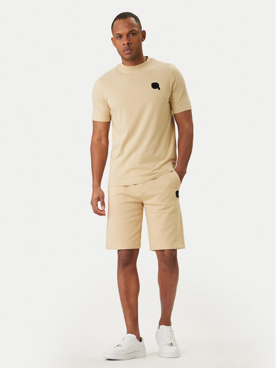 KARL LAGERFELD KARL LAGERFELD T-krekls 755049 562235 Bēšs Regular Fit