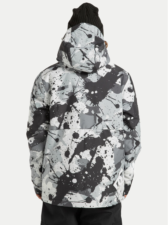 DC Shoes DC Shoes Geacă de schi Basic Print ADYTJ03097 Gri Regular Fit