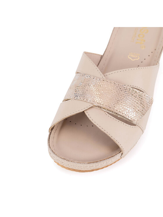 Go Soft Go Soft Pantoletten ARC-2309-07 Beige