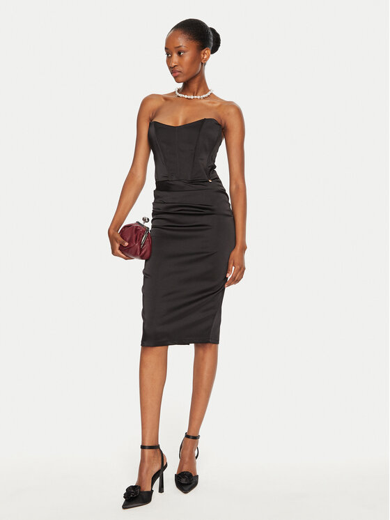 Rinascimento Rinascimento Kokteilikleit CFC0121016003 Must Slim Fit