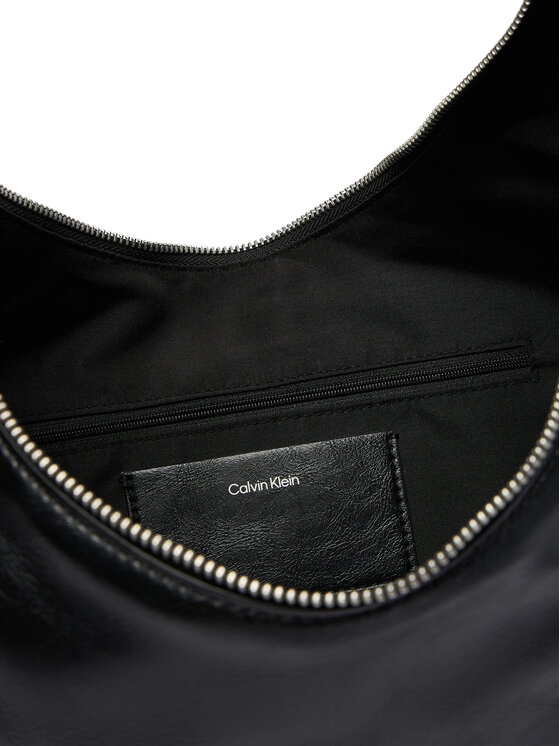 Calvin Klein Calvin Klein Kabelka Buckle Convertible Hobo Bag LV04F3446G Černá