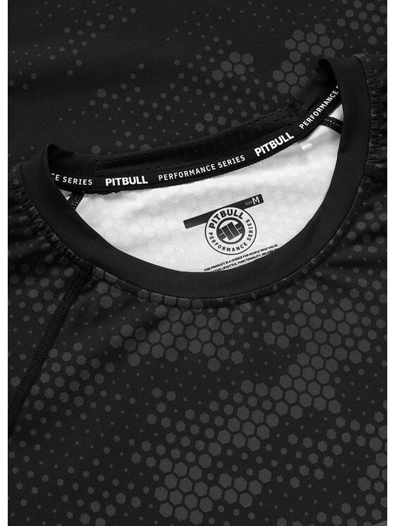 PITBULL PITBULL Koszulka techniczna HEX CAMO HILLTOP Czarny Regular Fit