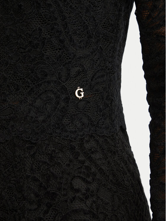 Guess Guess Bluzka W6BP30 K6382 Czarny Regular Fit