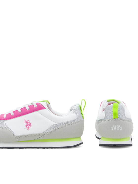 U.S. Polo Assn. U.S. Polo Assn. Sneakersy NOBIK013 Białe złoto