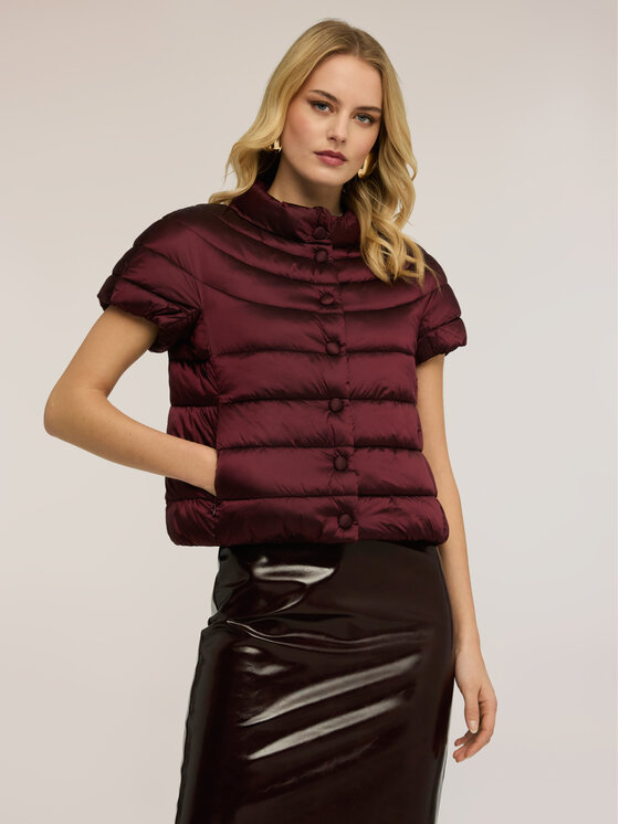 Motivi Motivi Giubbotto piumino F011Q000741N036 Bordeaux Regular Fit