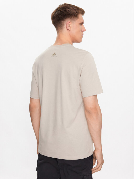 Adidas tan cheap logo tee