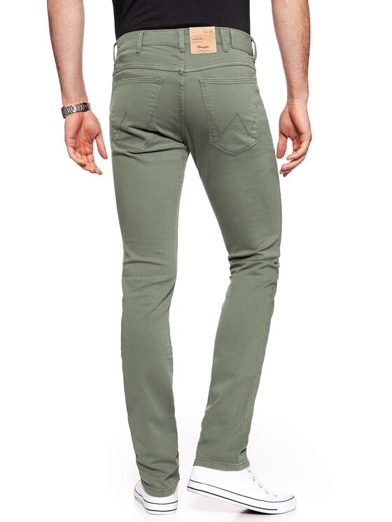Wrangler Wrangler Spodnie materiałowe LARSTON Zielony Slim Fit