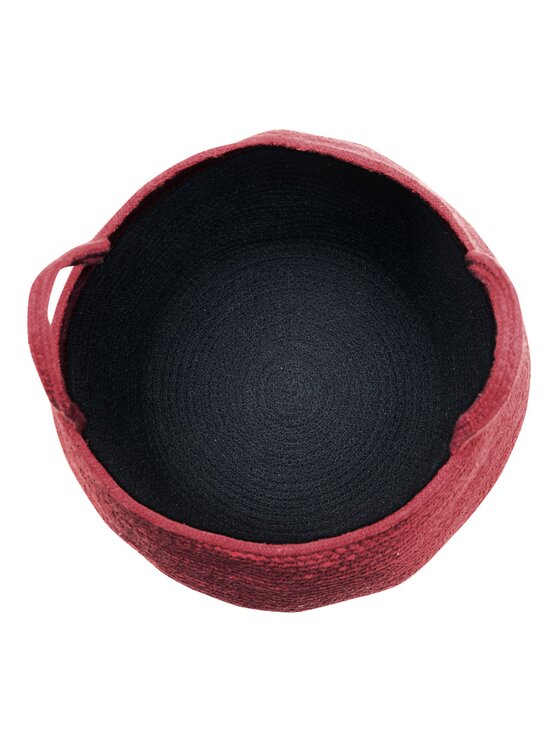 Lorena Canals Lorena Canals Przechowywanie Kosz dekoracyjny Zoco Black/Aubergine Czarny
