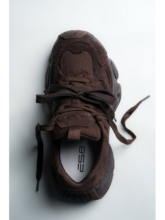 Estro Estro Sneakersy ER00118878 Brązowy ciemny