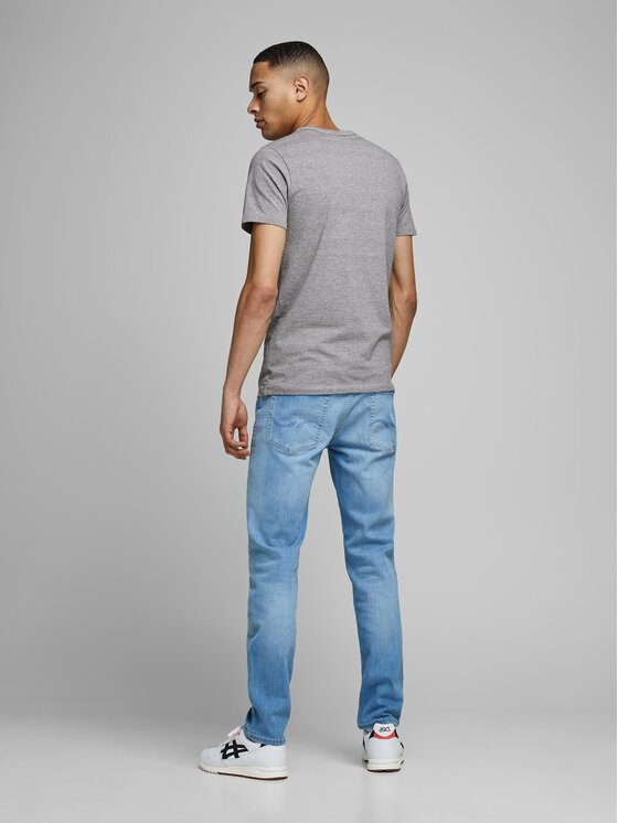 Jack&Jones Jack&Jones Tricou Basic 12058529 Gri Stretch Fit