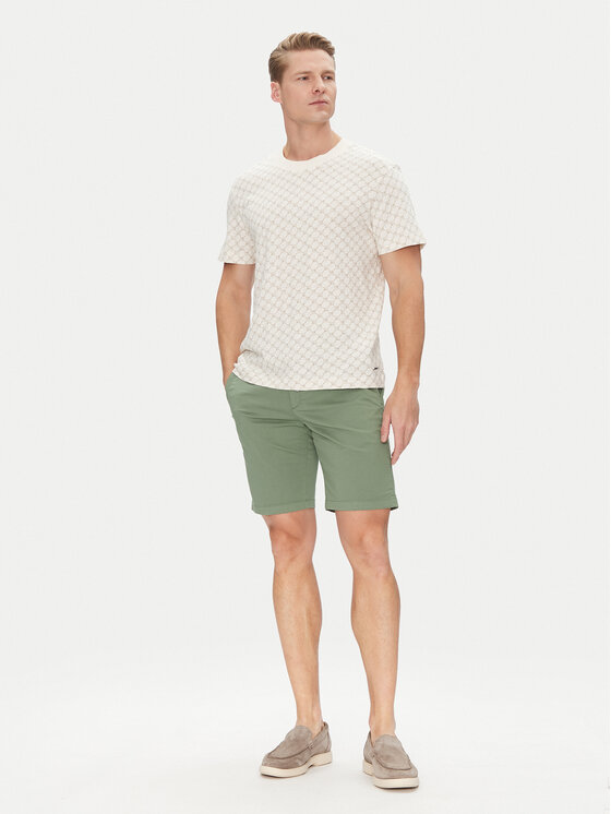 JOOP! JOOP! Medžiaginiai šortai 17 JT-80Capri-D 30045912 Žalia Slim Fit