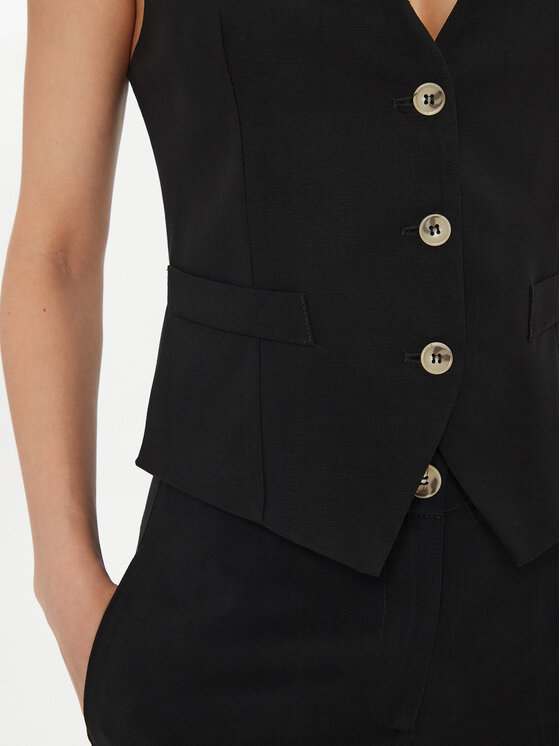 ViCOLO ViCOLO Weste TB1569 Schwarz Regular Fit