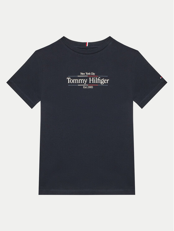 Tommy Hilfiger T-krekls Icon Print KB0KB09158 Tumši zils Regular Fit