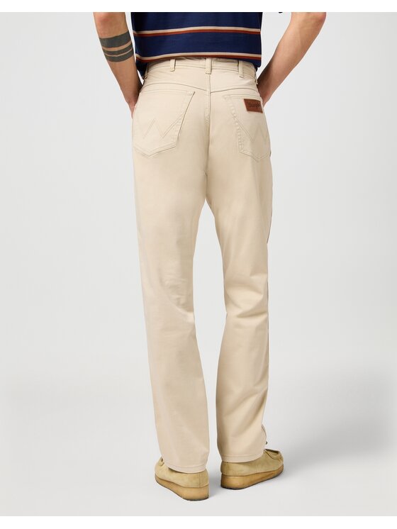 Wrangler Wrangler Spodnie materiałowe 112362472 Beżowy Slim Fit