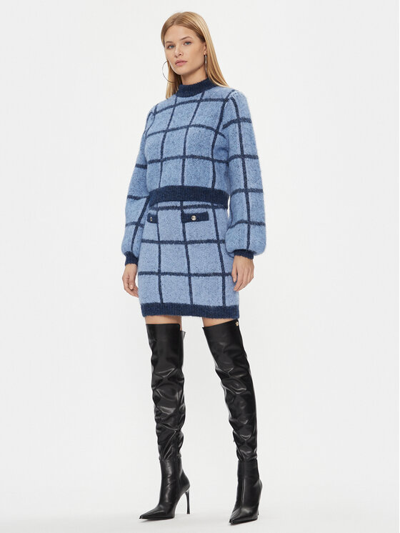 Guess Guess Spódnica ołówkowa W3BD0O Z3BP0 Niebieski Slim Fit