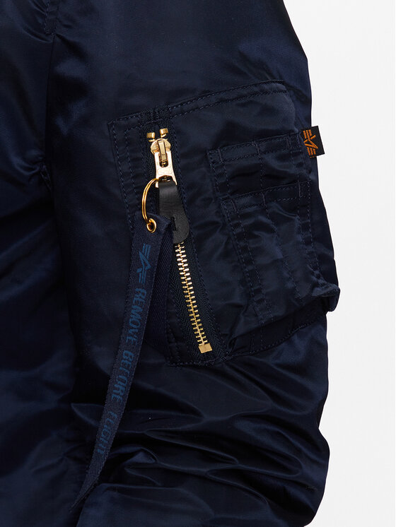 Alpha Industries Alpha Industries Kurtka bomber MA-1 156101 Niebieski Regular Fit