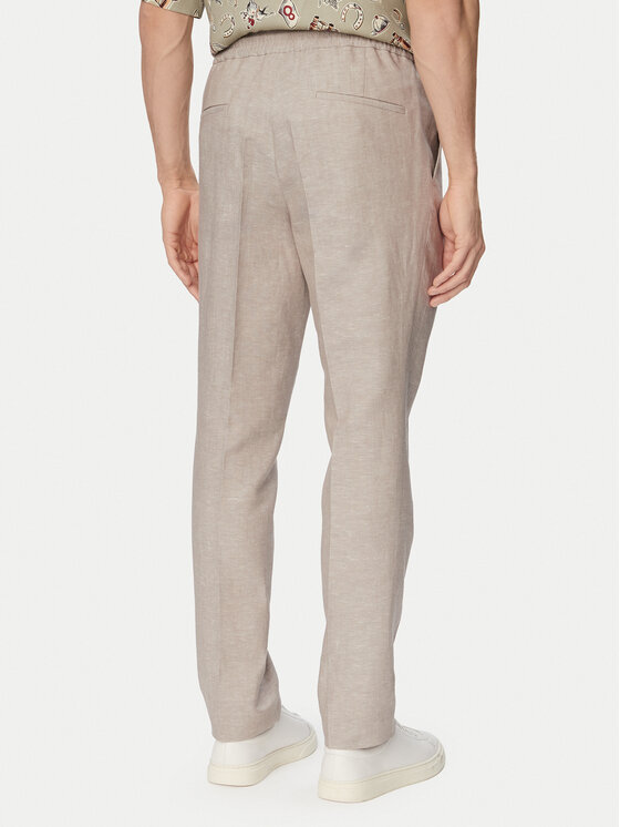 HUGO HUGO Штани з тканини Getlin 50559695 Світло-коричневий Slim Fit