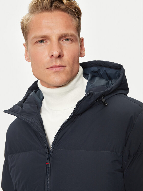 Tommy Hilfiger Tommy Hilfiger Kurtka puchowa MW0MW36599 Granatowy Regular Fit