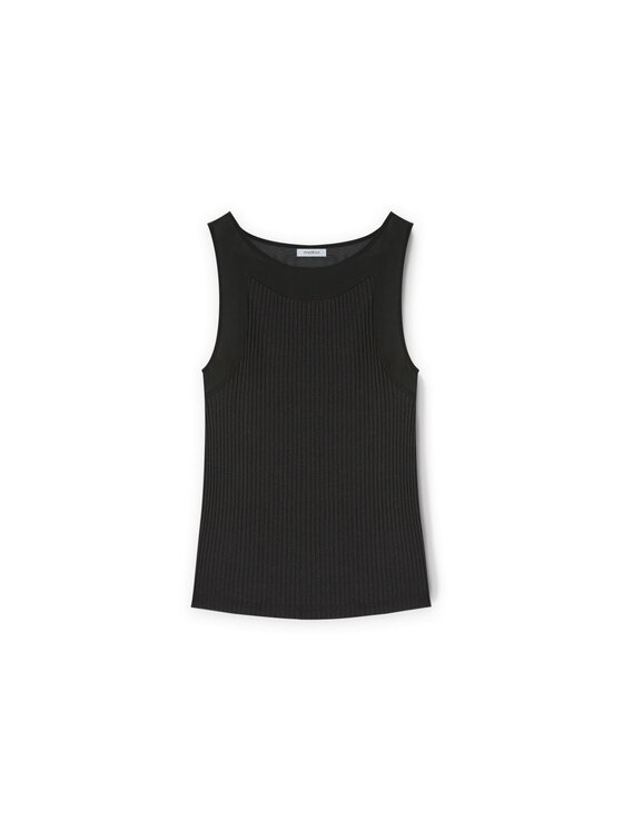 Motivi Motivi Top G292W103448N033 Czarny Slim Fit