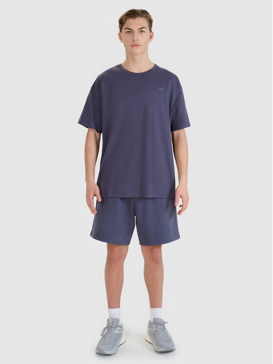 4F 4F T-Shirt UNISEX Szary ciemny Oversize