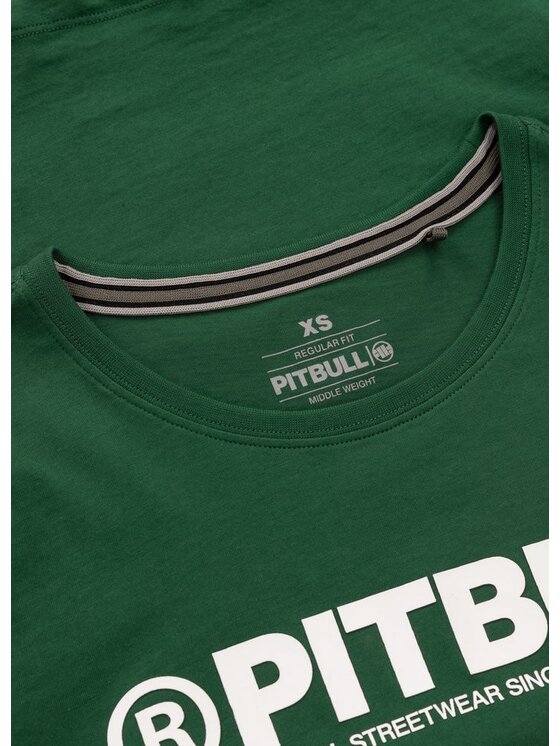 PITBULL PITBULL T-Shirt Koszulka damska PITBULL R L Zielony Regular Fit
