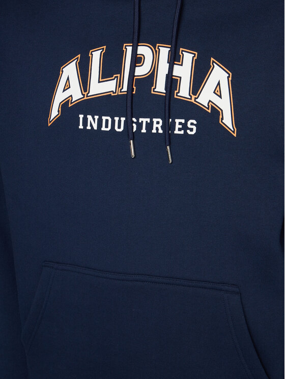 Alpha Industries Alpha Industries Bluza College 146331 Granatowy Regular Fit