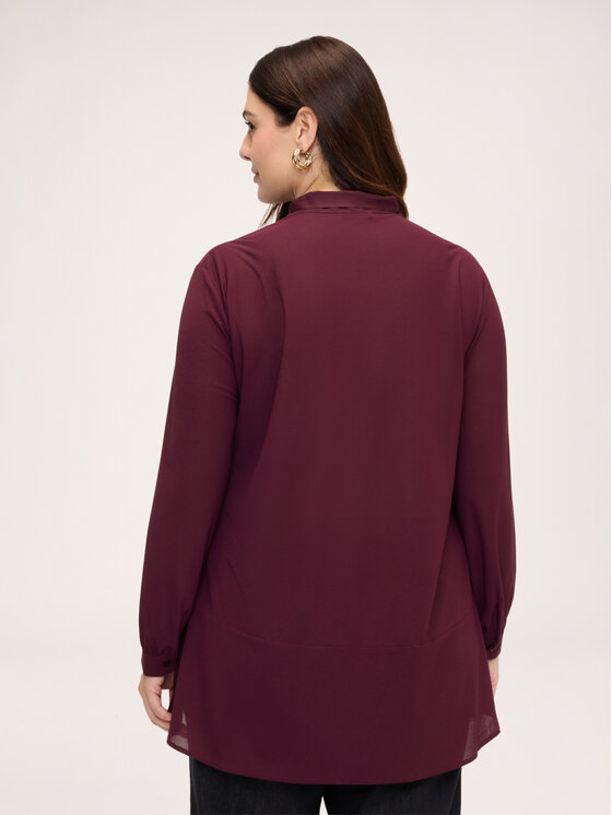 Fiorella Rubino Fiorella Rubino Blusa 2031L000693N036 Bordeaux Flared Fit