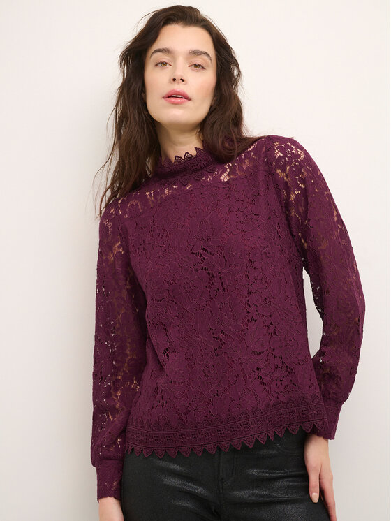 Cream Bluza Puna 10610775 Bordo rdeča Regular Fit