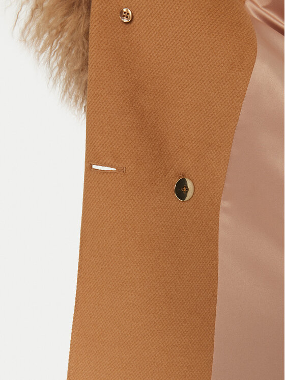 YES LONDON YES LONDON Palton de iarnă CD1202/MON/COL Maro Regular Fit