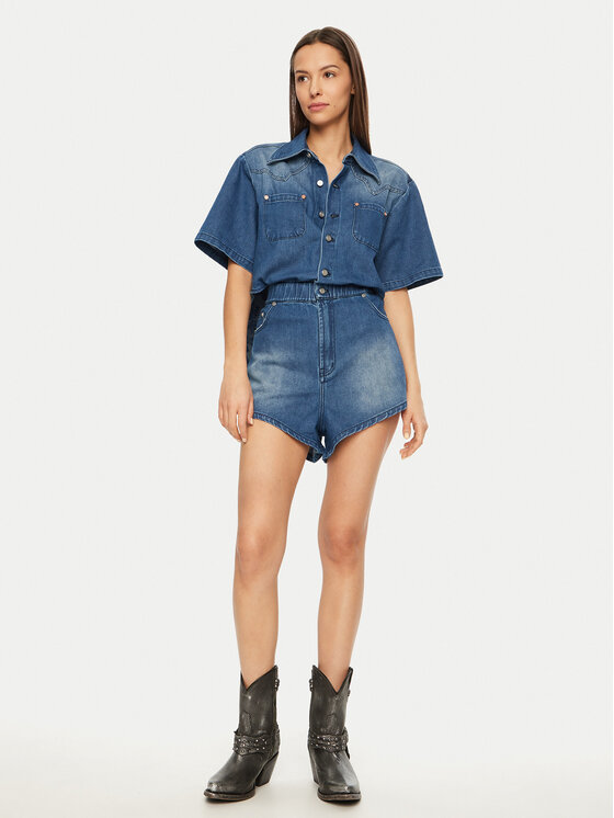 One Teaspoon One Teaspoon Jumpsuit Taylor 26693 Blau Regular Fit