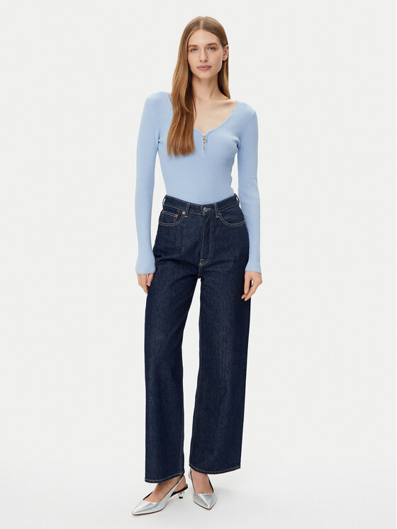 Morgan Morgan Pulover 232-MBANZA Albastru celest Slim Fit