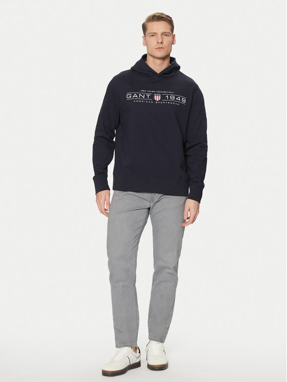 Gant Gant Bluza 2044014 Granatowy Regular Fit