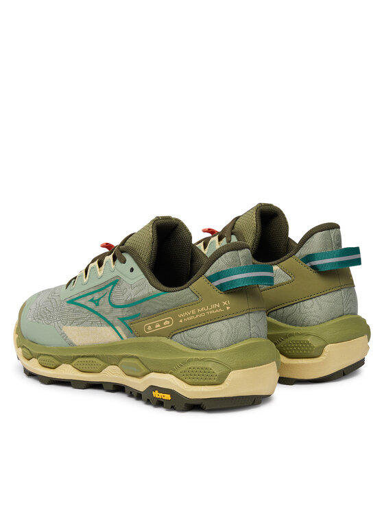 Mizuno Mizuno Παπούτσια για Τρέξιμο Wave Mujin 11 J1GJ2570 Πράσινο