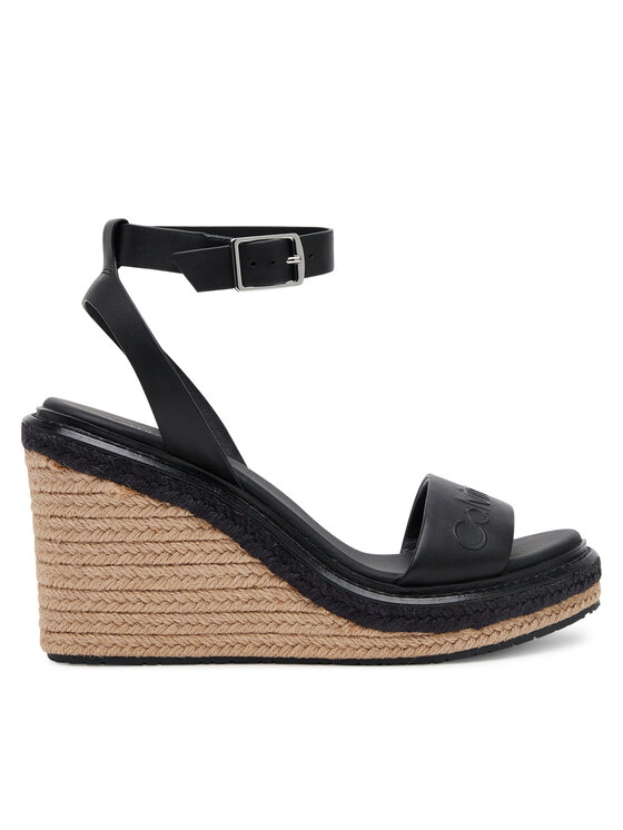 Calvin Klein Calvin Klein Espadrile Wedge Sandal 70 - He HW0HW02376 Negru
