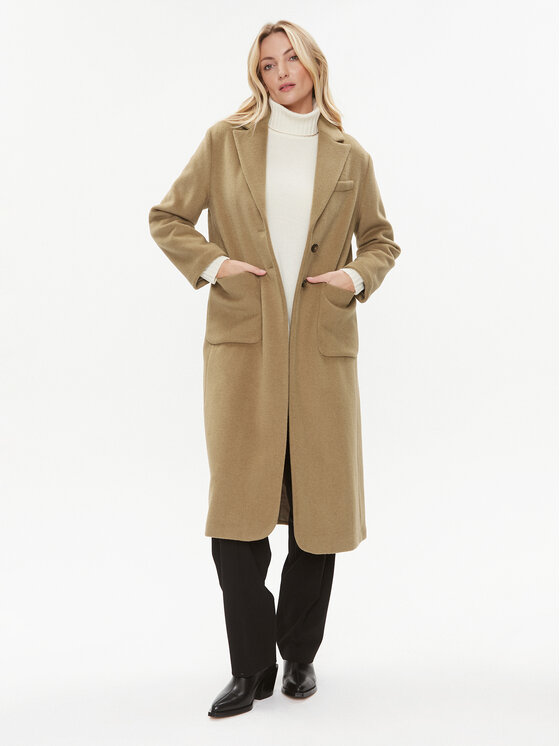 United Colors Of Benetton United Colors Of Benetton Вовняне пальто 28HFDN02V Бежевий Regular Fit
