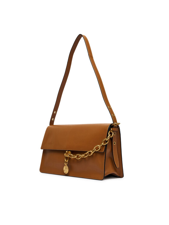 Tommy Hilfiger Tommy Hilfiger Handtasche Crest Leather Conv Shoulder Bag AW0AW19015 Braun