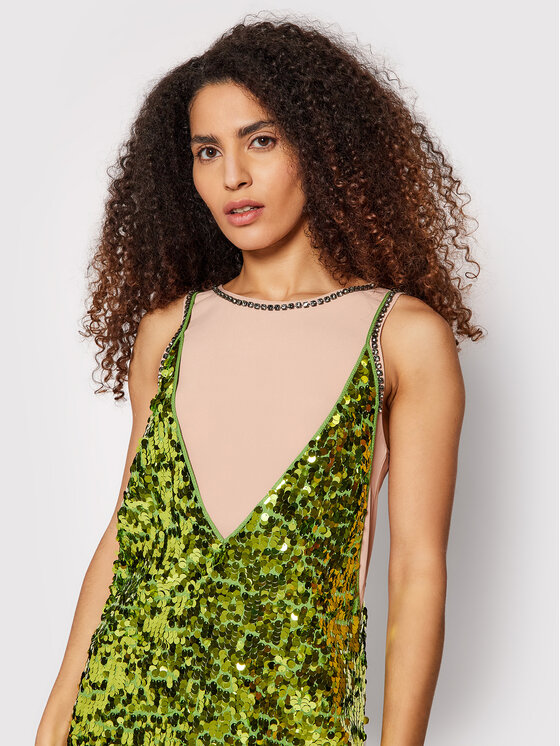 N°21 N°21 Коктейльна сукня 22E N2M0 H161 5088 Зелений Regular Fit
