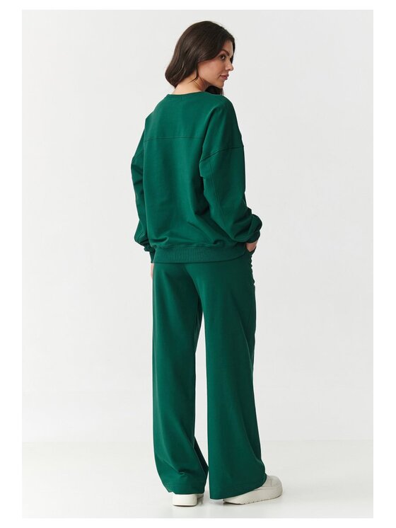 Makadamia Makadamia Dres M890 Zielony Oversize