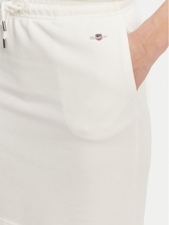 Gant Gant tepláková sukňa 4200274 Écru Regular Fit
