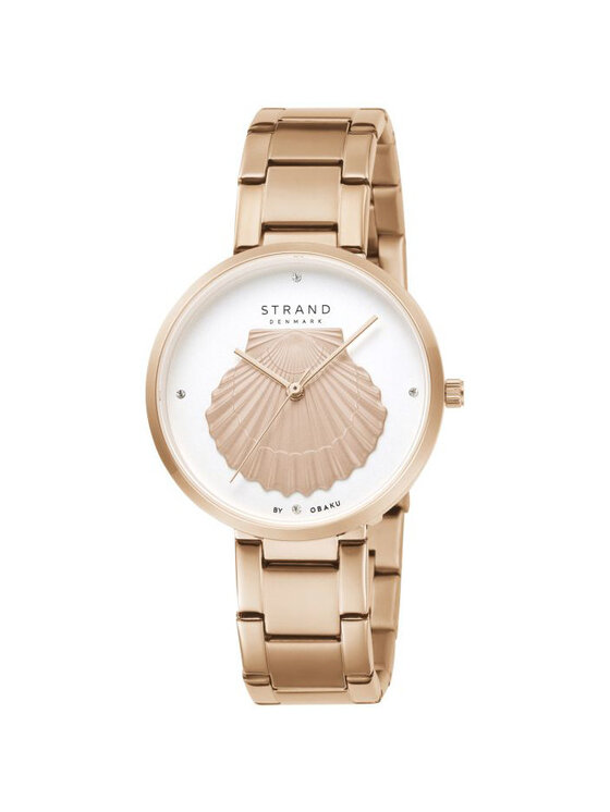 Strand Strand Zegarek S700LHVISV-DOT Różowe złoto