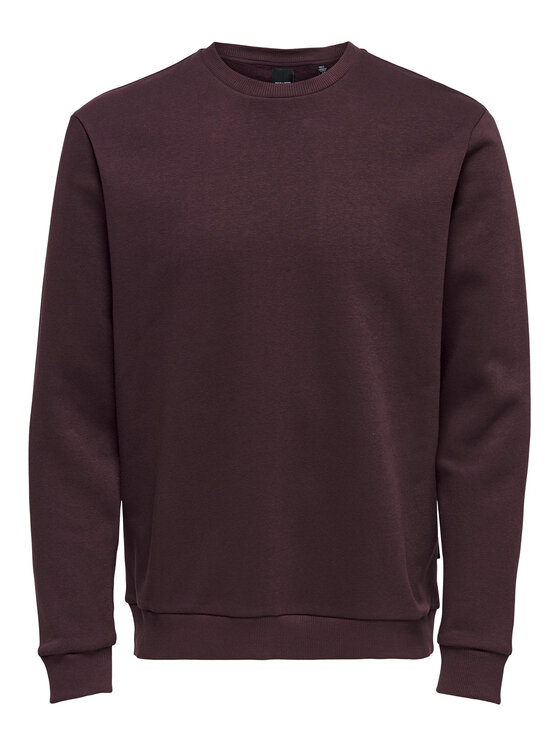 Only & Sons Only & Sons Sweatshirt 22018683 Dunkelrot Regular Fit