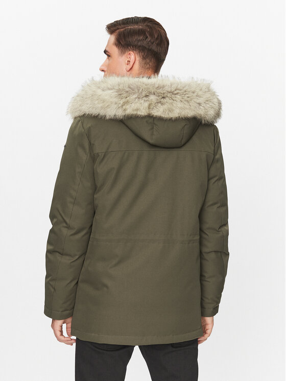 Geox Geox Зимно яке Norwolk M3628F T2951F 3415 Зелен Regular Fit