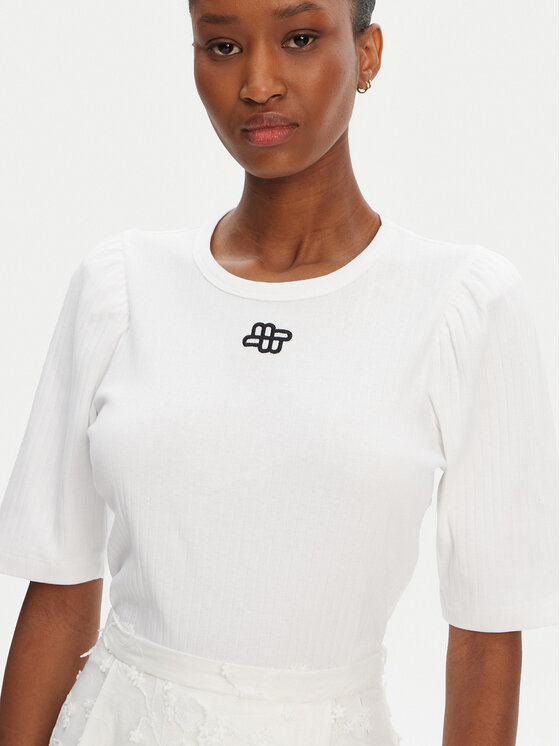 Munthe Munthe T-shirt Parsa 252110025264 Bianco Regular Fit