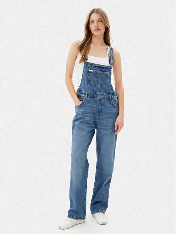 Guess Salopette W5GD0Z D5O11 Blu scuro Regular Fit, taglia : 28_31