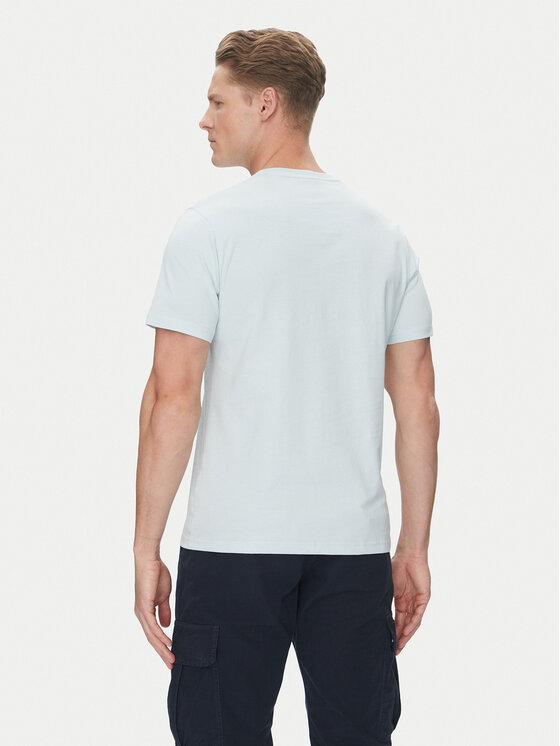 Barbour Barbour T-Shirt Lydd MTS1396BU61 Błękitny Regular Fit