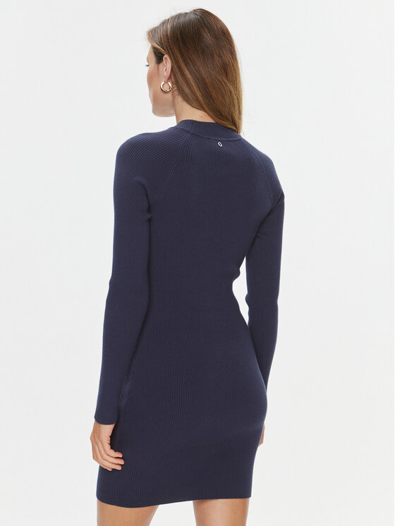 Guess Guess Úpletové šaty W3BK0G Z2YN2 Tmavomodrá Slim Fit