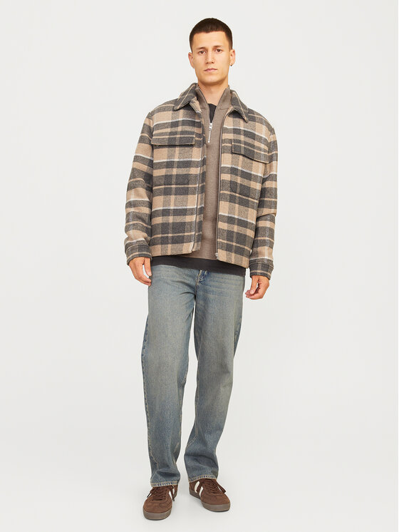 Jack&Jones Jack&Jones Pulover Milano 12259664 Gri Relaxed Fit