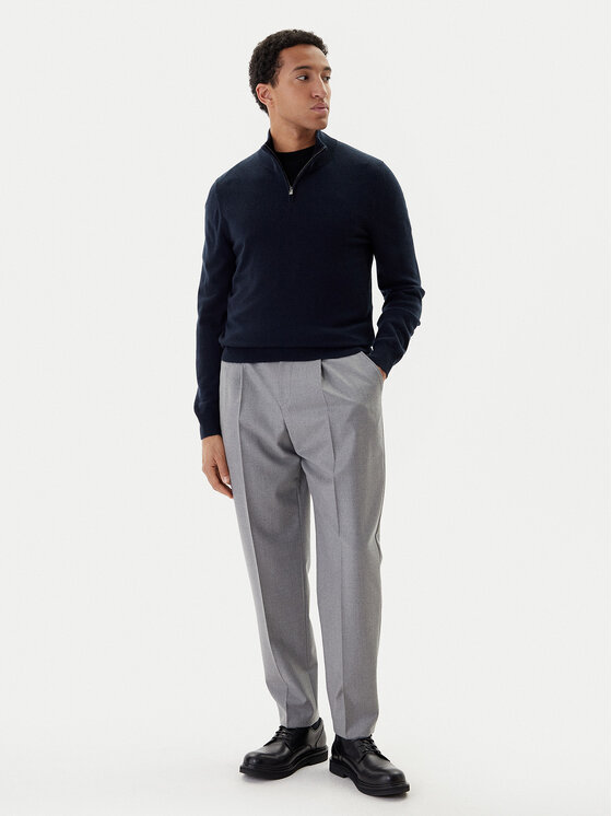 BOSS BOSS Sveter H-Hemarlo 50549984 Tmavomodrá Regular Fit